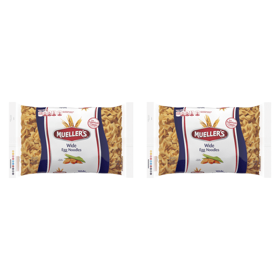 Mueller's Egg Noodles Wide 12 oz (Pack of 2)