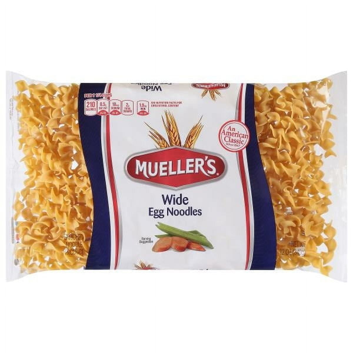 Mueller's Egg Noodles Wide 12 oz (Pack of 6)