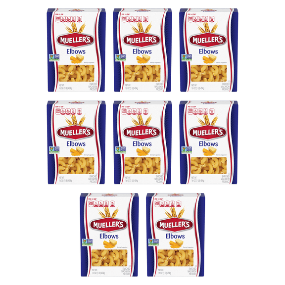 Mueller's Elbows 16 oz (Pack of 8)