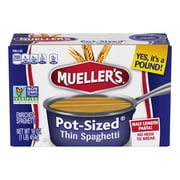 Mueller's Pot-Sized Sodium-Free, Cholesterol-Free Thin Spaghetti Pasta, 16 oz (Shelf-Stable)