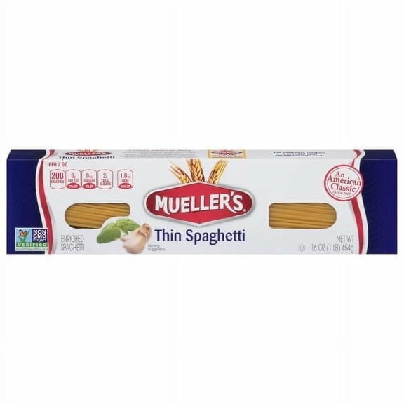 Mueller's Spaghetti Thin 16 oz (Pack of 6)