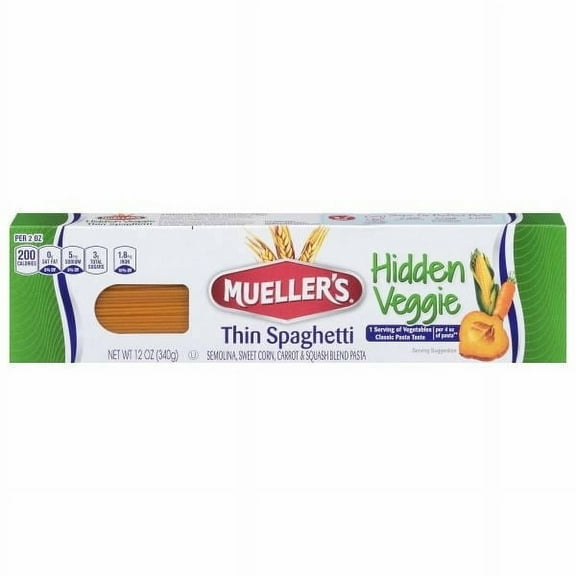 Mueller's Thin Spaghetti 12 oz (Pack of 6)