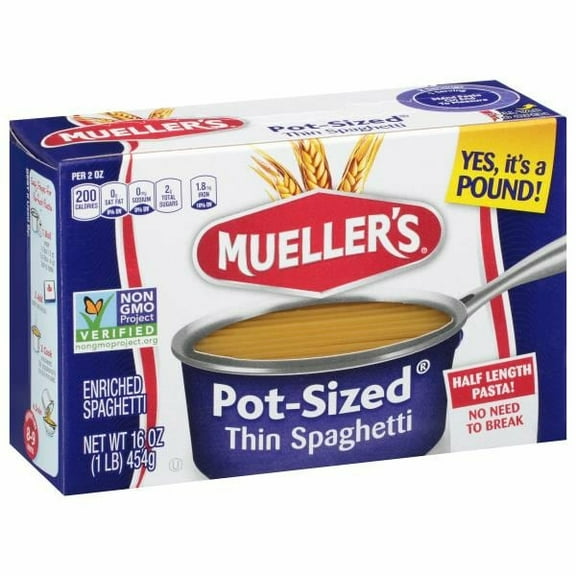 Mueller's Thin Spaghetti 16 oz (Pack of 8)