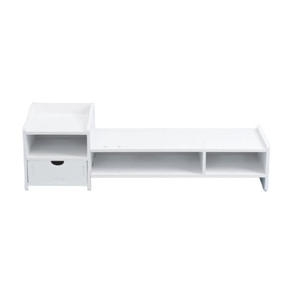 Muellery Monitor Riser DIY Stand Desk Organizer Computer Drawers 26x8x8in(65.5x20.5x20cm) TP1A130593