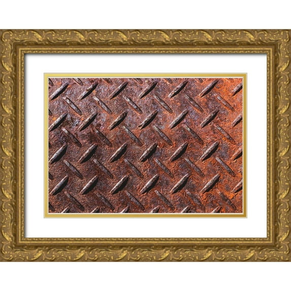 Muench, Zandria 18x14 Gold Ornate Wood Framed with Double Matting Museum Art Print Titled - Mission Mine-Old Dale Mining District-Pinto Mountains-California