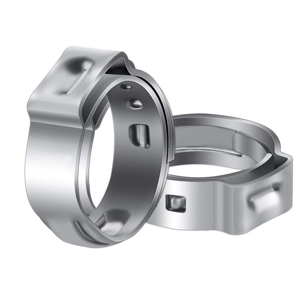 Muerk 50 Pcs 1/2 Inch PEX Cinch Clamps, Stainless Steel Cinch Crimp