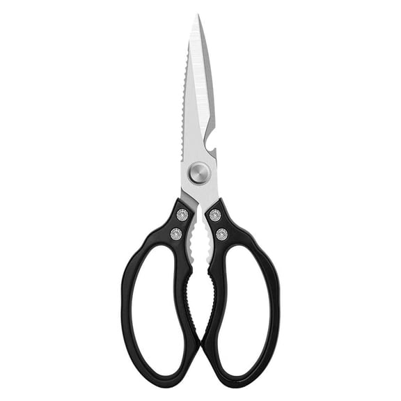 Charext Kitchen Scissors, Heavy Duty Sharp Kitchen Shears Dishwasher Safe, Kitchen Accessories Cooking Shears for Kitchen Meat Chicken Fish Poultry Herb Bread (Black)