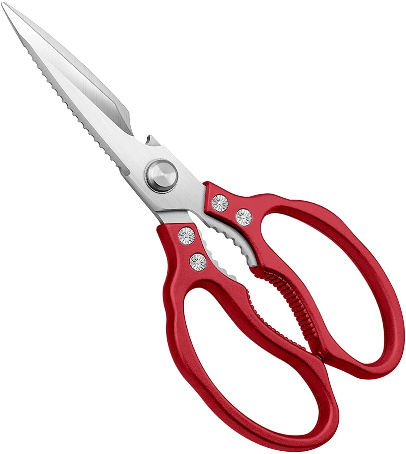 JoyJolt Heavy-Duty 9.5 in. Red Multi-Purpose Stainless Steel Kitchen  Scissors Poultry Shears JKT15111 - The Home Depot