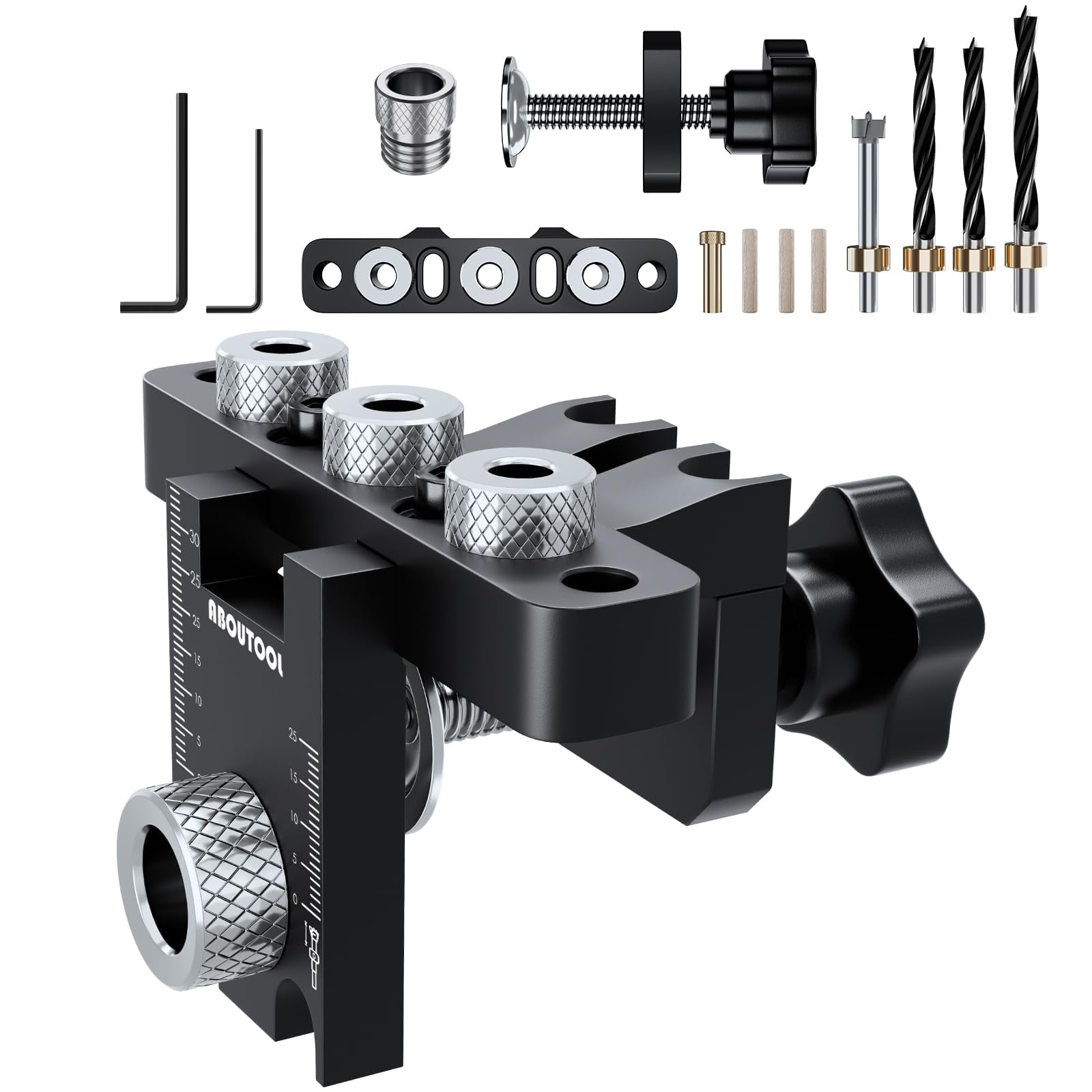 YUCHENGTECH 3 In 1 Dowel Jig Drill Kit Multi-Function Self Centering - View #13