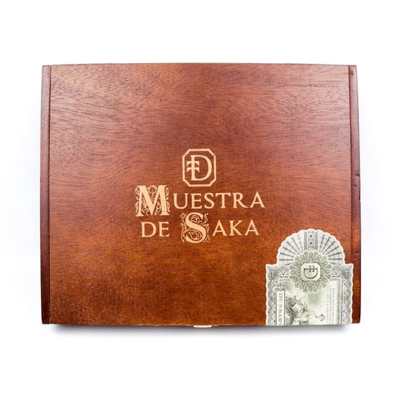 Muestra De Saka The Bewitched Empty Wood Cigar Box 9.75" x 8" x 1.5"