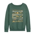 thumbnail image 1 of Mufasa - Line Pattern - Women's French Terry Pullover Long Sleeve Shirt, 1 of 4