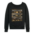 thumbnail image 1 of Mufasa - Line Pattern  - Women's French Terry Pullover Sweatshirt, 1 of 4