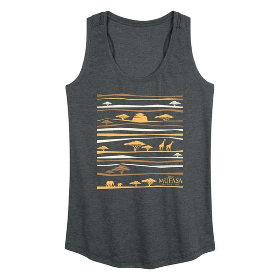 Mufasa - Line Pattern  - Women's Racerback Tank Top