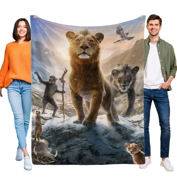 Mufasa The Lion King Blanket Flannel Soft Sofa Bed Couch Throw Birthday Gift
