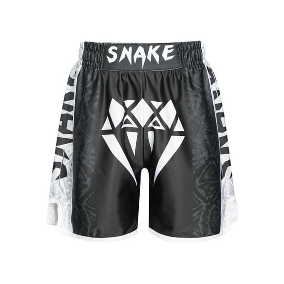 Mufeng Kids Boxing Shorts for Boys Wrestling Trunks Kickboxing Boxer Briefs MMA Training Booty Shorts Type A XXL/130