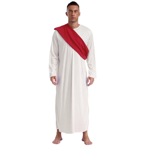 Mufeng Men's Toga Costume Adult Ancient Greek Prince Cosplay Costume ...