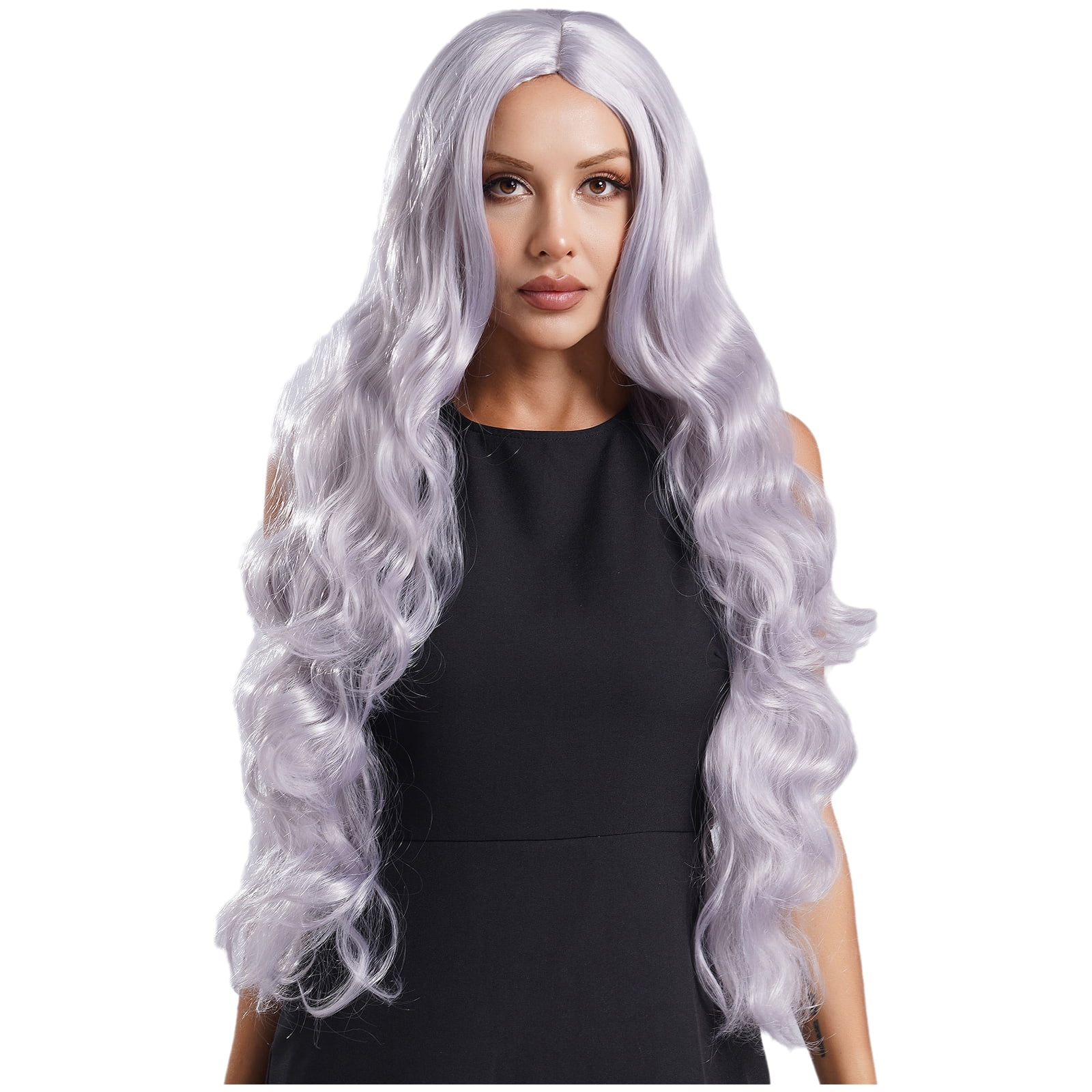 Long Curly Wave Cosplay Synthetic Wig - Halloween Costume for Women Synthetic Hair Halloween Costume Copper Wig for Women Long  main image 2
