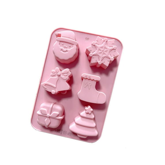 Muffin & Cupcake Pans Christmas big Christmas baking mini cakes, soap, chocolate jelly and candles in the shapes of Christmas trees, Santa Claus and snowmen