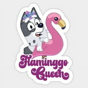 Muffin Flamingo Queen Sticker Bluey Stickers For Kids, Bluey Stickers Party Favors, Phone Decal Water Bottle Stickers Car Decals, Laptop Sticker