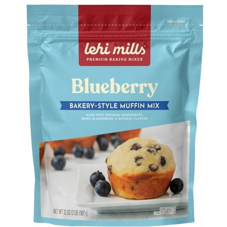 Lehi Mills Blueberry Muffin Mix 32 oz Pouch (Pack of 12)