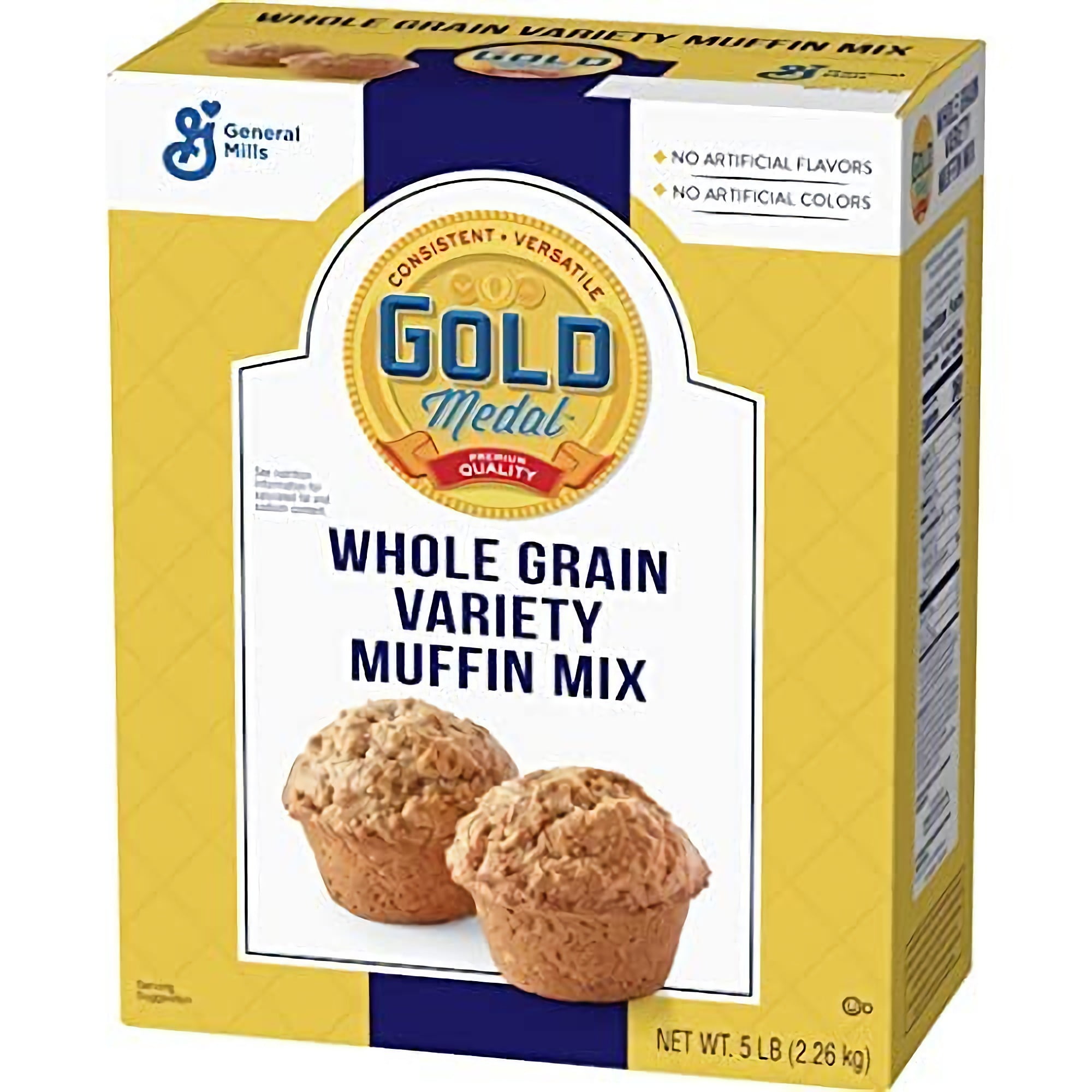Muffin Mix by Gold Medal 5 Pound Box (Whole Grain Variety)