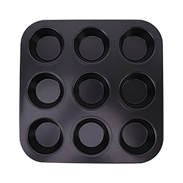 Muffin Pan Clearance, 9 Cup Muffin Tin Cupcake Pan Tray with Nonstick  Coating and Stainless Steel Core, for Home/Kitchen Baking, Heatproof,  Release