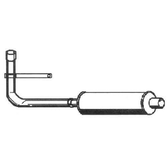 Muffler Assembly Kit fits Ford 501 900 4000 800 NAA 700 2000 600 FO-12