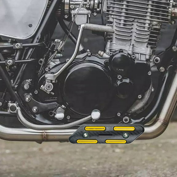 Muffler Cover Universal Fit Motorcycle Exhaust Heat Shield Muffler Guard Cover for Anti-Scald Protection High Temperature Resistant Decorative Protector Yellow Color Enhanced Safety Design
