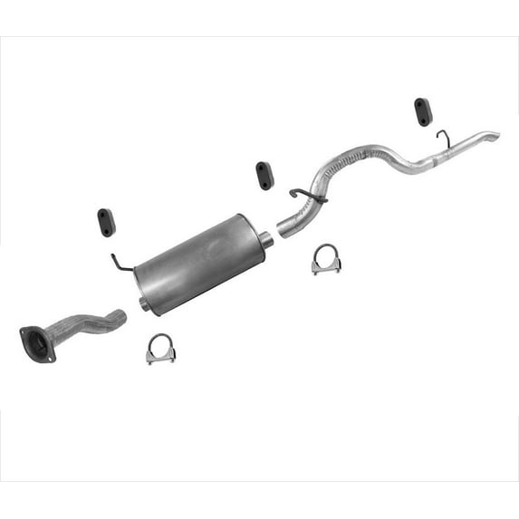 Muffler Exhaust Pipe System for 04-12 Colorado Regular Cab 111 In WB