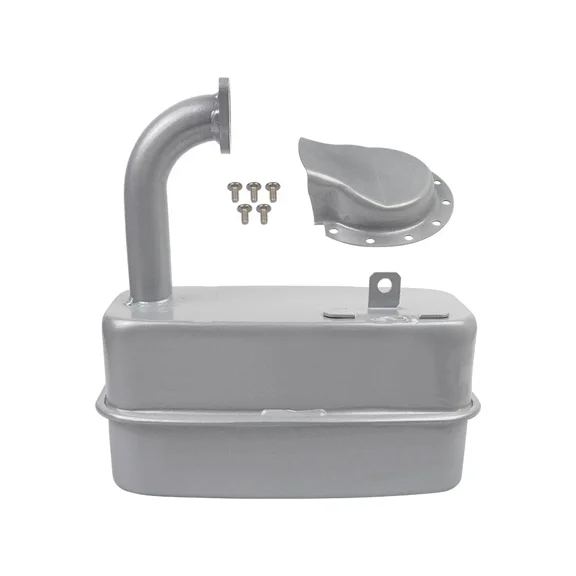 Muffler Exhaust Silencer Compatible with John Deere 107S D105 D110 E100 E110 X125 X126 X145 Lawn Tractors, Replaces OEM GY21990 (Updated GY22156)
