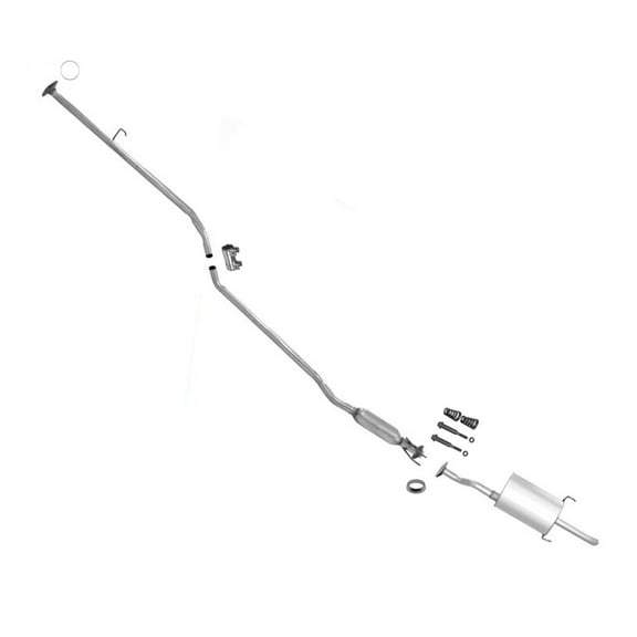 Muffler Exhaust System With Gaskets Clamps For Honda Civic EX 1.7L 2001-2005