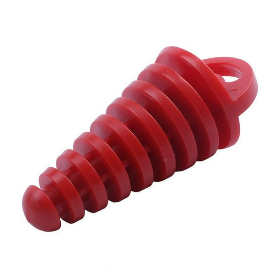Muffler Pipe Exhaust Wash Plug for Motorcycle Dirt Bike ATV Quad 2 4 Stroke, Red