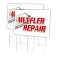 thumbnail image 1 of Muffler Repair 2 Pack Of 24" x 36" Yard Sign & Stake | Advertise Your Business | Stake Included Image On Front Only | Made in The USA, 1 of 3