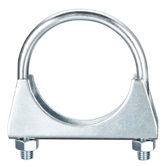 Muffler U-Bolt Clamps for 62mm Diameter Pipe, 1 Pack Saddle Type U-bolt Clamps