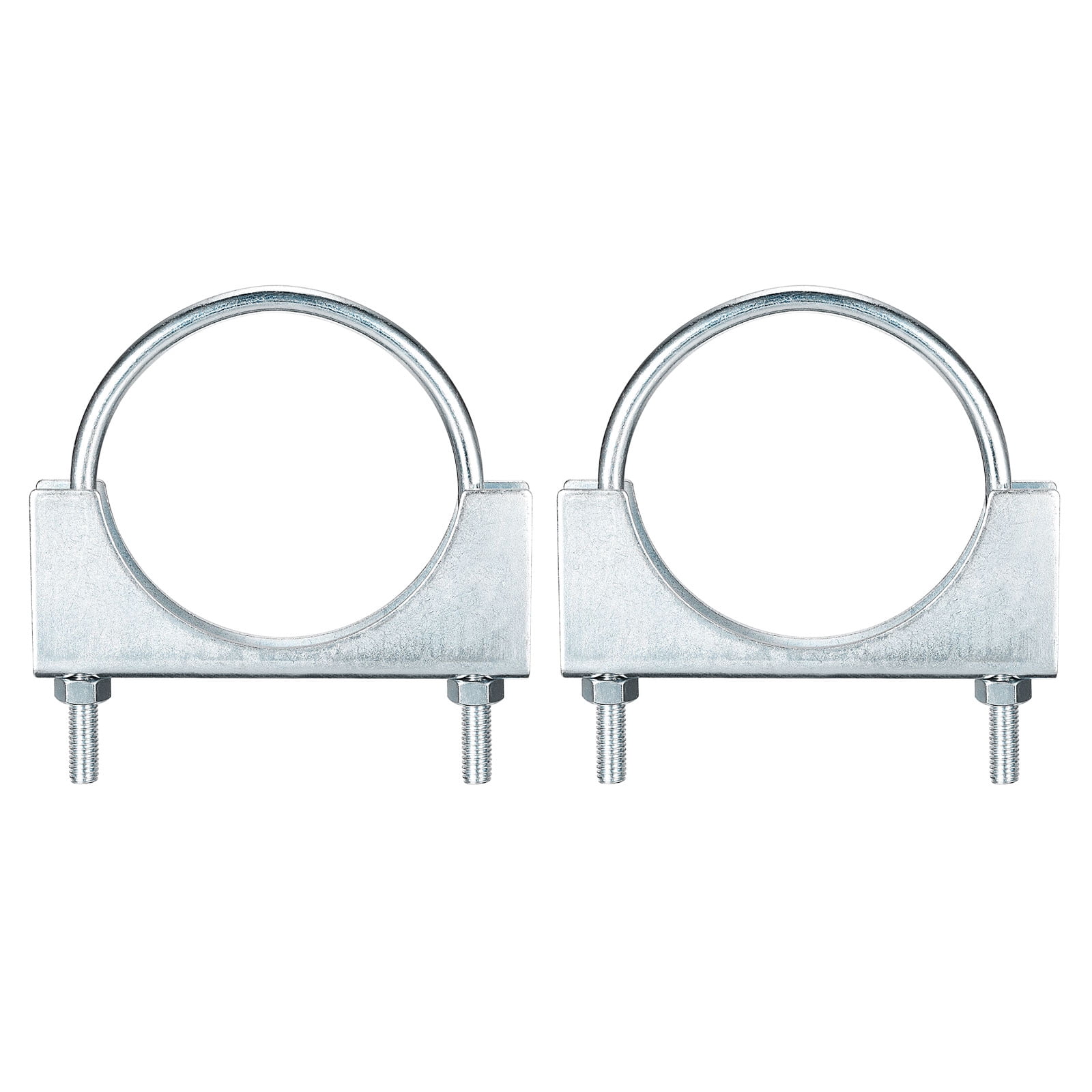 Muffler U-Bolt Clamps for 95mm Diameter Pipe, 2 Pack Saddle Type U-bolt Clamps