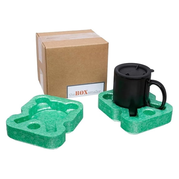 Mug 15oz. Shipping Box with Foam Inserts | 4-Pack | Sustainable and Protective | Eco-Friendly | USA