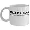 thumbnail image 1 of Alaska 11 oz Coffee Mug - Made In All Original Parts White Ceramic Gift, 1 of 4
