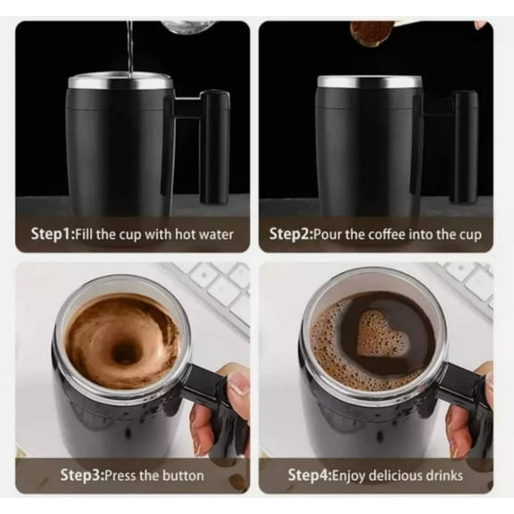 Mug Auto Self Stirring Magnetic Coffee Milk Tea Cup Smart Mixing+