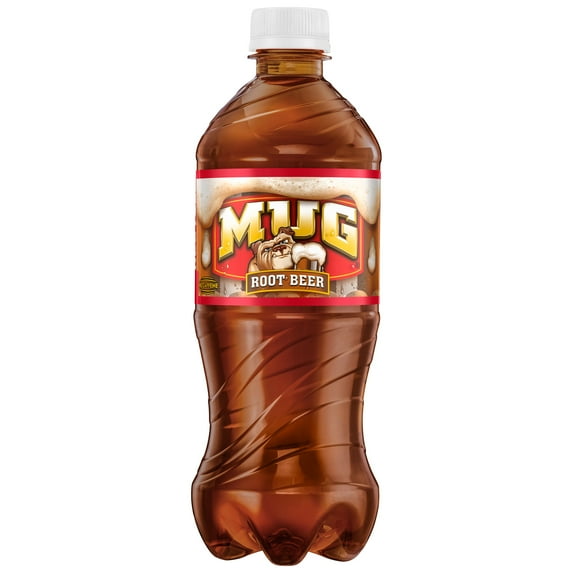 Mug Caffeine-Free Root Beer Soda Pop, 20 fl oz Bottle
