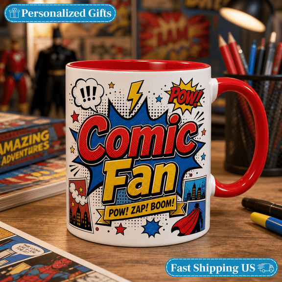 Mug Comic Fan Ceramic Coffee Cup for Comic Lovers