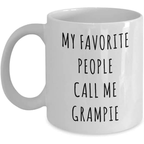 Mug Cup Ceramic Grampie Mug Gifts My Favorite People Call Me Grampie Coffee Cup for Grampy Sarcastic Novelty Coffee Mug Cup Funny Gift Ceramic Cup for Boss Friends Co-workers 11 oz