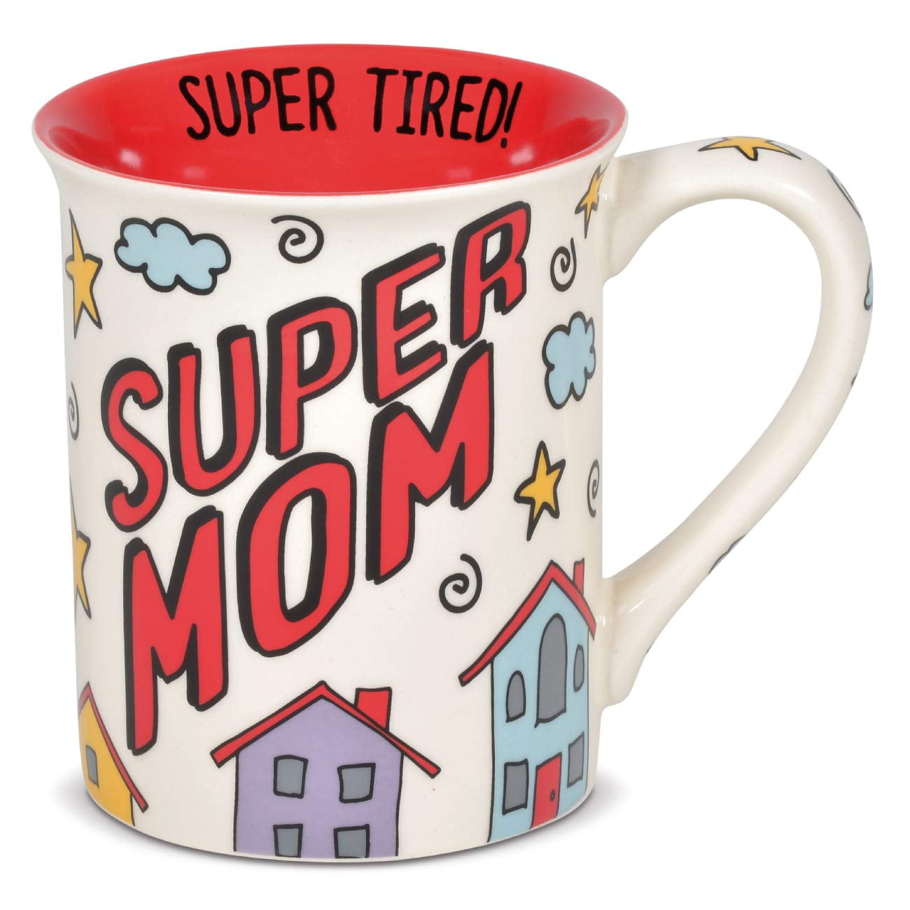 Mug - Enesco - Our Name is Mud - Super Mom Coffee Cup 16oz 6006393