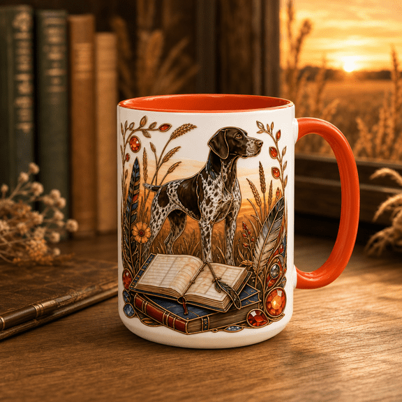 Mug German Shorthaired Pointer Field Reader Ceramic Coffee Cup for Dog Lovers