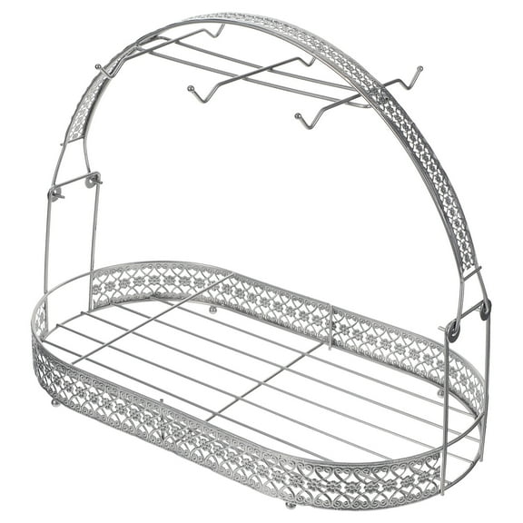Mug Holder Stand Coffee Tea Display Cup Tree Cups Set Rack Storage Organizer Service Stands Basket Metal