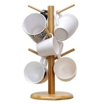 Mug Holder Tree Bamboo Hanging Display Coffee Tea Glass Cup Holder Bracket Rack