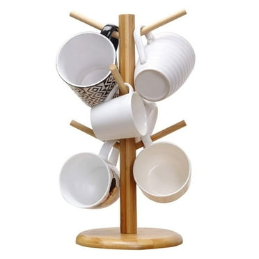 Mug Holder Tree Bamboo Hanging Display Coffee Tea Glass Cup Holder Bracket Rack