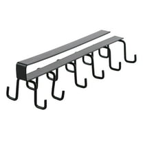 Mug Hooks Under Cabinet, Under Cabinet Mug Holder Rack No Drilling Coffee Cups Holder Hanger Mug Organizer Rack Coffee Cup Hooks for Hanging Under Shelf for Cups, Kitchen Utensils