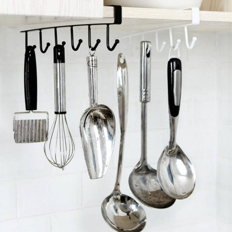 Mug Hooks Under Cabinet Nail Free Punch free Adhesive Coffee Cups Holder Hanger for Cups Kitchen Utensils Ties Belts Scarf Walmart