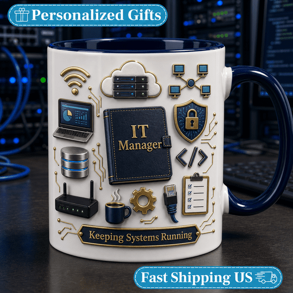 Mug IT Manager Keeping Systems Running Office Coffee Cup for Tech Team Gift