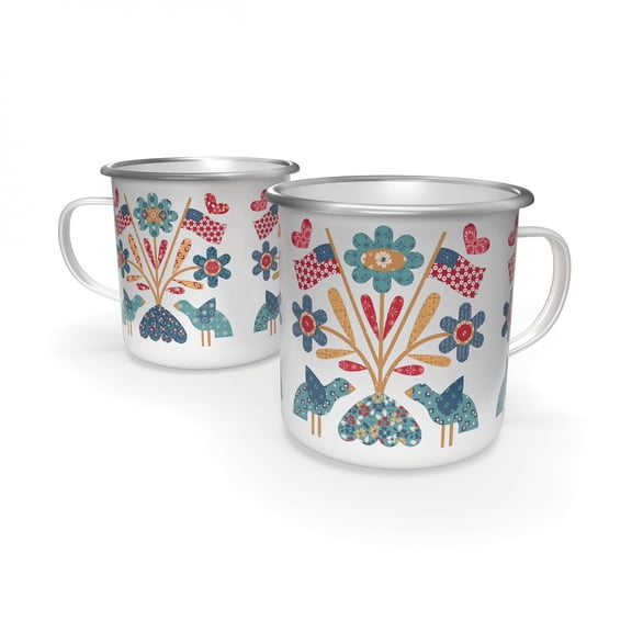 Mug - Lori Holt Americana Enamel Tin Mug